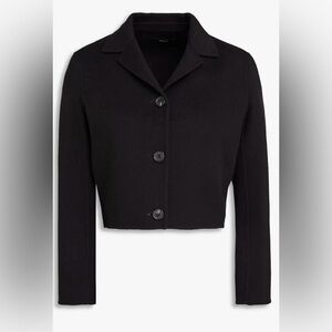 Theory Wool-Cashmere Crop Blazer